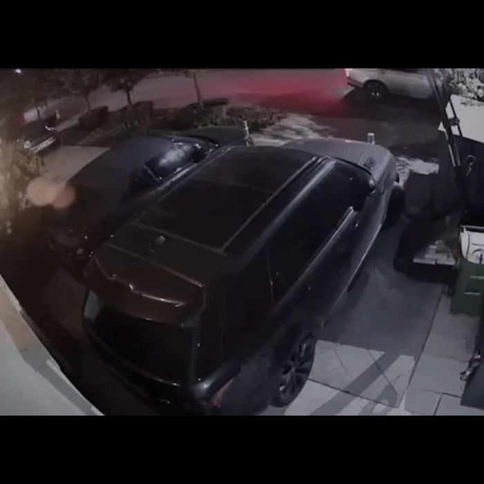 Driveway Bollards stop thieves from attempting to steal a car